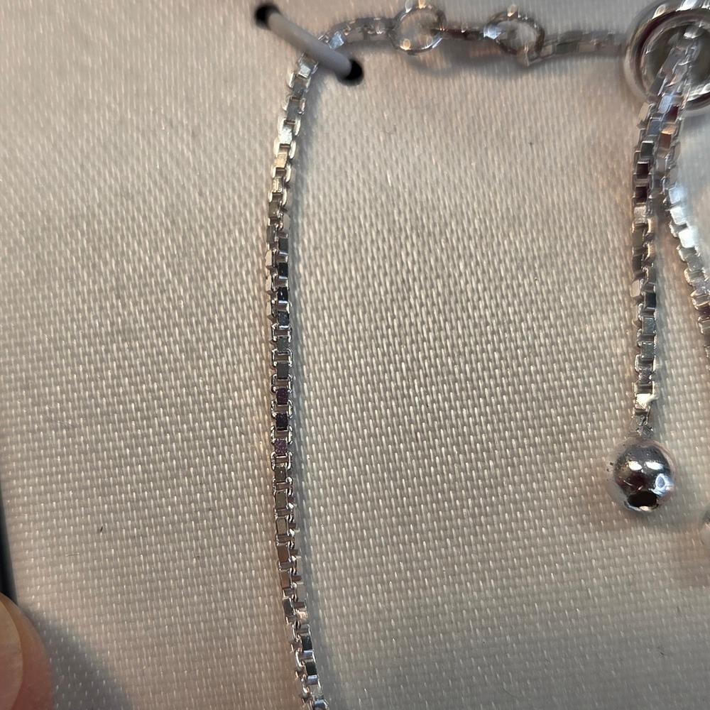 NIB Sterling Silver 925 Turquoise‎ Bead Adjustable Bolo Box Chain Bracelet - Picture 6 of 6